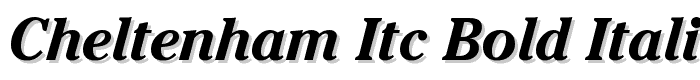 Cheltenham ITC Bold Italic BT font